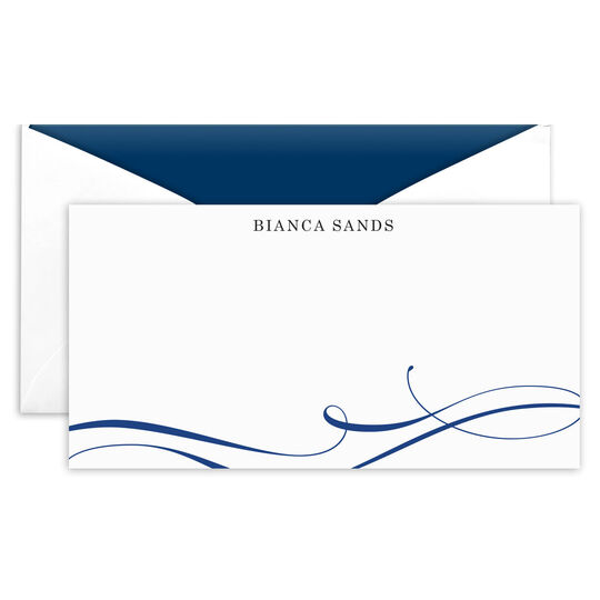 Elegant Flourish Flat Monarch Cards